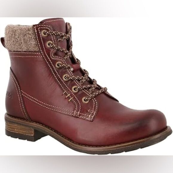 Taos Cutie Boots in Deep Red Size 10 - Picture 1 of 13